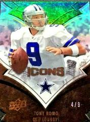 Tony Romo [Blue Die Cut] Football Cards 2008 Upper Deck Icons Prices