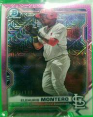 Elehuris Montero [Pink Refractor Mega Box Mojo] #BCP-116 Baseball Cards 2021 Bowman Chrome Prospects Prices