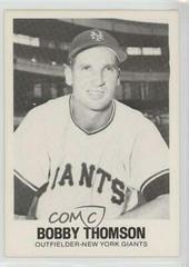 Bobby Thomson Baseball Cards 1977 TCMA Renata Galasso Prices