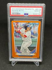 Mookie Betts [Orange] Baseball Cards 2014 Bowman Prospects Prices