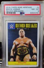 Brock Lesnar Wrestling Cards 2016 Topps WWE Heritage Record Breakers Prices