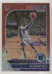 De'Aaron Fox [Red Shimmer] #165 Basketball Cards 2019 Panini Hoops Premium Stock Prices
