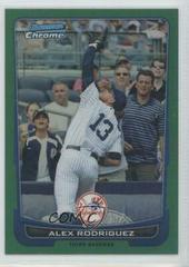Alex Rodriguez [Green Refractor] #66 Baseball Cards 2012 Bowman Chrome Prices