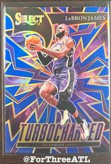 LeBron James [Blue Prizm] #5 Basketball Cards 2021 Panini Select Turbo Charged Prices