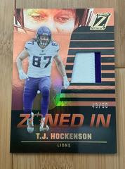 T. J. Hockenson [Prime] Football Cards 2022 Panini Zenith Zoned In Prices