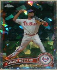 Jimmy Rollins [Atomic Refractor] #117 Baseball Cards 2011 Topps Chrome Prices
