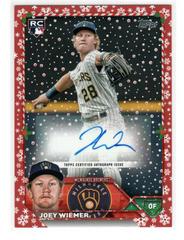 Joey Wiemer [Red] #HAC-JW Baseball Cards 2023 Topps Holiday Autographs Prices
