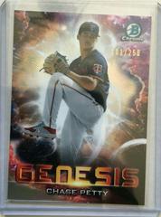 Chase Petty Baseball Cards 2021 Bowman Draft Genesis Prices