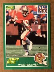 Jerry Rice #292 Football Cards 1989 Panini Score Prices