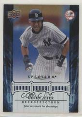 Derek Jeter #DJ32 Baseball Cards 2008 Upper Deck Spectrum Jeter Retrospectrum Prices