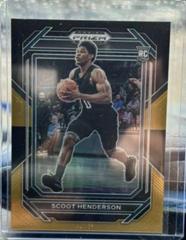 Scoot Henderson [Black Gold] #24 Basketball Cards 2023 Panini Prizm Draft Picks Prices