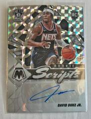 David Duke Jr. Basketball Cards 2021 Panini Mosaic Rookie Scripts Autographs Prices