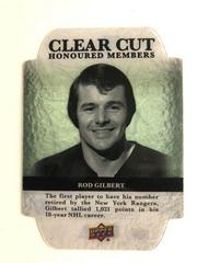 Rod Gilbert Hockey Cards 2022 Upper Deck Clear Cut Honoured Members Prices