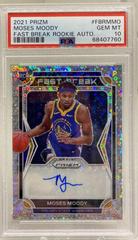 Moses Moody #FBR-MMO Basketball Cards 2021 Panini Prizm Fast Break Rookie Autographs Prices