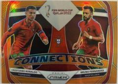 Bruno Fernandes, Cristiano Ronaldo [Orange] Soccer Cards 2022 Panini Prizm World Cup Connections Prices