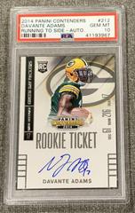 Davante Adams [Running to Side Autograph] #212 Football Cards 2014 Panini Contenders Prices