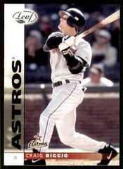 Craig Biggio #72 Baseball Cards 2002 Leaf Prices