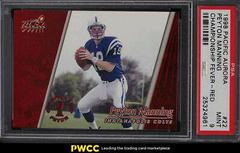 Peyton Manning [Red] Football Cards 1998 Pacific Aurora Championship Fever Prices