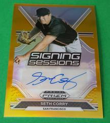 Seth Corry #SS-SC Baseball Cards 2021 Panini Prizm Draft Picks Signing Sessions Autographs Prices