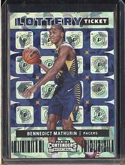 Bennedict Mathurin [Cracked Ice] #6 Basketball Cards 2022 Panini Contenders Lottery Ticket Prices