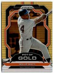 Willie Mays [Gold] Baseball Cards 2023 Panini Prizm Pot of Gold Prices