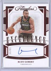 Rudy Gobert [Ruby] #13 Basketball Cards 2022 Panini Flawless Excellence Signature Prices