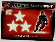 Jack Roslovic #3S-5 Hockey Cards 2021 Upper Deck Credentials 3rd Star of the Night Prices