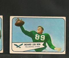 Richard Lem Mon Football Cards 1954 Bowman Prices
