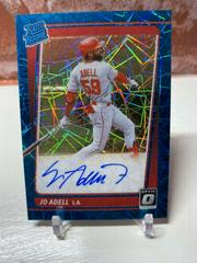 Jo Adell [Teal Velocity] Baseball Cards 2021 Panini Donruss Optic Rated Rookie Signatures Prices