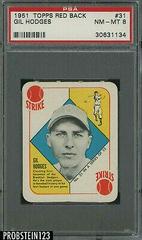 Gil Hodges Baseball Cards 1951 Topps Red Back Prices
