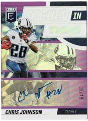 Chris Johnson Football Cards 2022 Panini Donruss Elite Etched in Time Signatures Prices