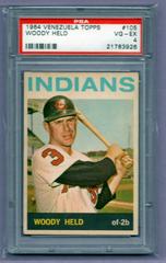 Woody Held #105 Baseball Cards 1964 Venezuela Topps Prices