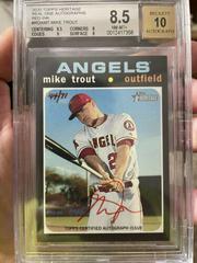 Mike Trout [Red Ink] #MT Baseball Cards 2020 Topps Heritage Real One Autographs Prices