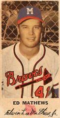 Ed Mathews #41 Baseball Cards 1954 Johnston Cookies Braves Prices
