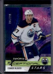 Connor McDavid [Blue] #ES-CM Hockey Cards 2021 Upper Deck Synergy Exceptional Stars Prices