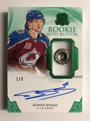 Bowen Byram [Green Autograph Button] Hockey Cards 2020 Upper Deck The Cup Prices