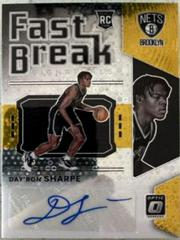 Day'Ron Sharpe [Gold] #FB-DRS Basketball Cards 2021 Panini Donruss Optic Fast Break Signatures Prices