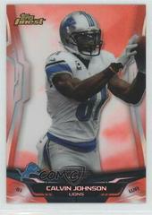Calvin Johnson [Red Refractor] #100 Football Cards 2014 Topps Finest Prices