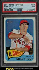 Mike Trout [Portrait Cap Logo] #250 Baseball Cards 2014 Topps Heritage Prices