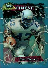 Chris Warren [Refractor] Football Cards 1995 Topps Finest Pro Bowl Jumbos Prices