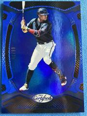 Ronald Acuna Jr. [Blue] #10 Baseball Cards 2021 Panini Chronicles Certified Prices