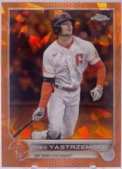 Mike Yastrzemski [Orange] Baseball Cards 2022 Topps Chrome Sapphire Prices