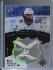 Brayden Point Hockey Cards 2021 SP Game Used 2020 NHL Stanley Cup Finals Net Cord Relics Prices
