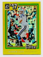 Andrew Luck [Gold] Football Cards 2017 Panini Donruss Optic 1981 Tribute Prices