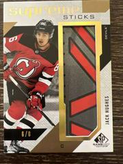 Jack Hughes [Sticks] #SP-JH Hockey Cards 2021 SP Game Used Supreme Prices