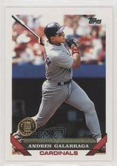 Andres Galarraga [Col. Rockies Inaugural] Baseball Cards 1993 Topps Prices