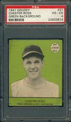 Chester Ross [Green Background] #31 Baseball Cards 1941 Goudey Prices