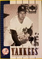Don Larsen Baseball Cards 2000 Upper Deck Yankees Legends Prices