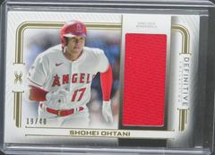 Shohei Ohtani Baseball Cards 2023 Topps Definitive Patch Collection Prices