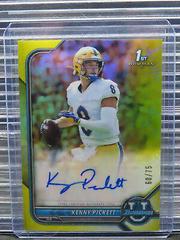 Kenny Pickett [Yellow Refractor] #BCPA-KP Football Cards 2021 Bowman University Chrome Autographs Prices